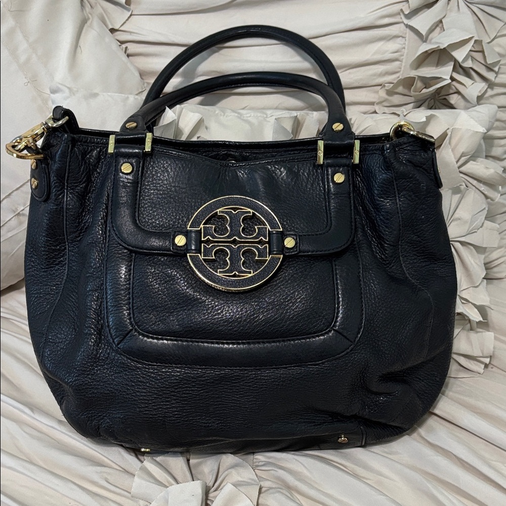 Tory Burch Black Leather Handbag satchel
